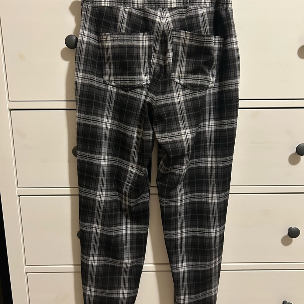 Abercrombie Kids Black and White Plaid Pants